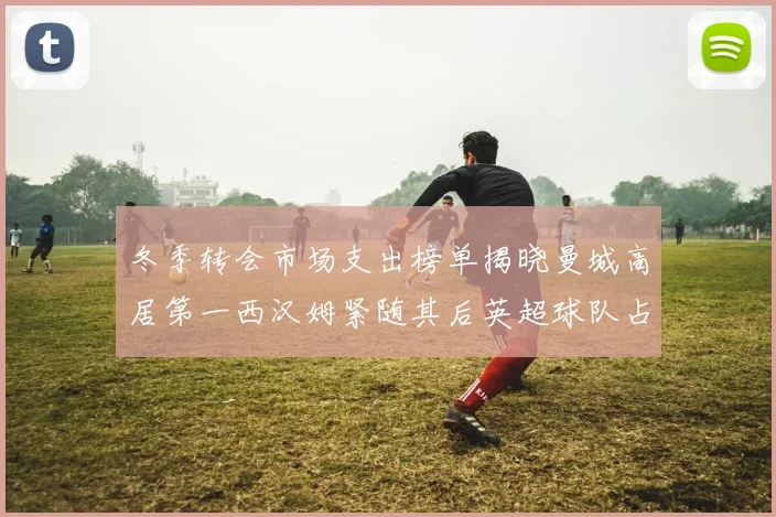 冬季转会市场支出榜单揭晓曼城高居第一西汉姆紧随其后英超球队占据五席